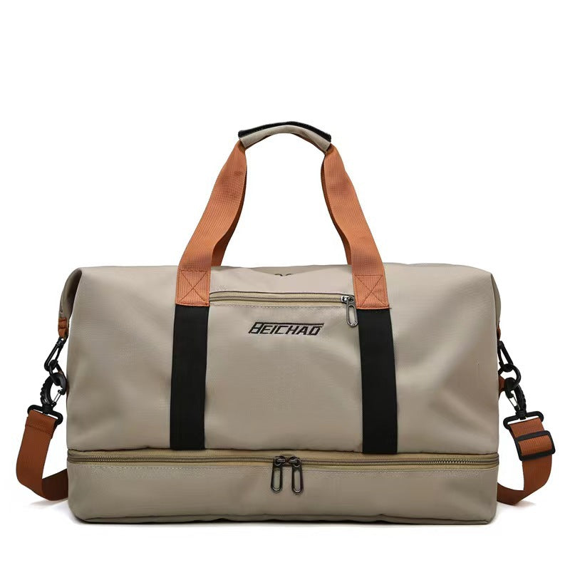 Sporty Duffel Bag With Reinforced Bottom Bowlift