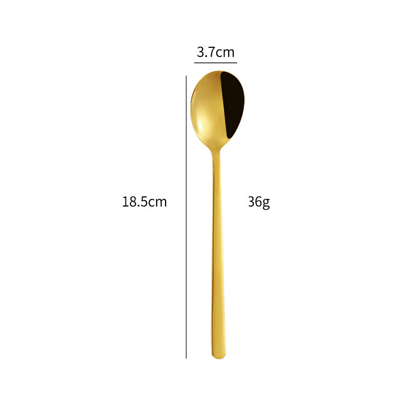 Elegant dessert spoon with luxurious golden surface Bowlift
