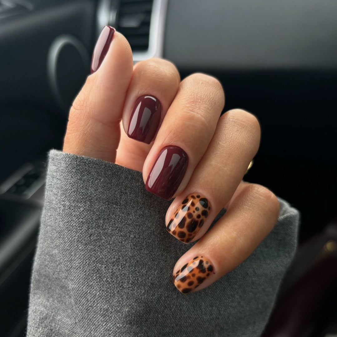Artful nail art with animal leopard design Bowlift