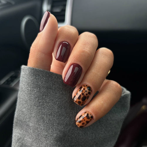 Artful nail art with animal leopard design Bowlift