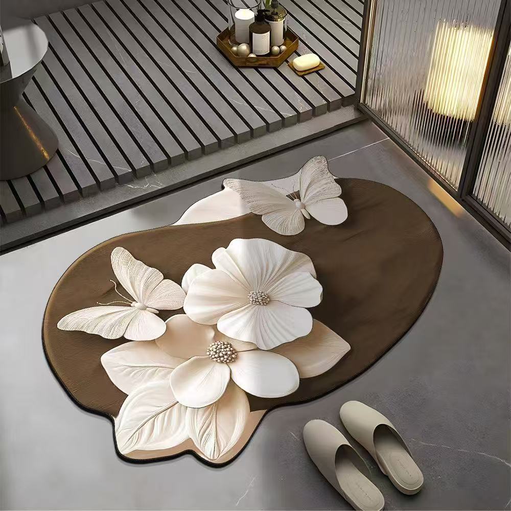 Butterfly-Shaped Bath Mat