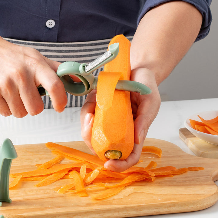 Multifunctional vegetable and fruit cutter with safety mechanism Bowlift