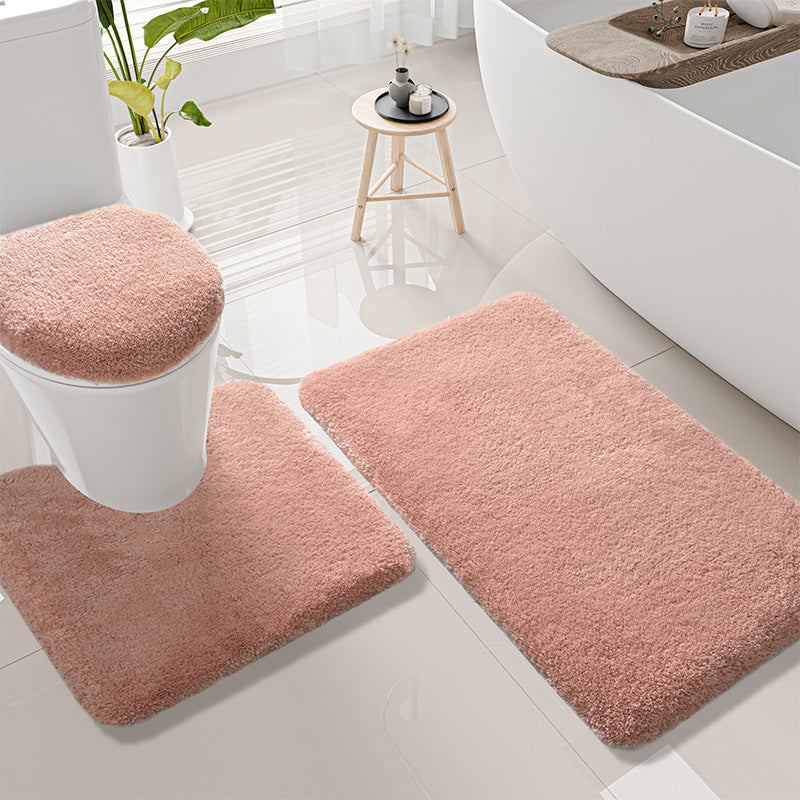 Plush Bathroom Mat Set