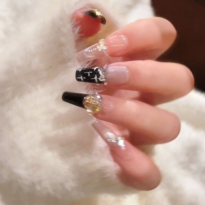 Trendy Acrylic Press-On Nail Extensions Bowlift