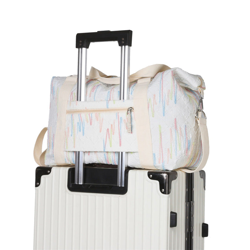 Multifunctional sports and travel bag with creative texture Bowlift