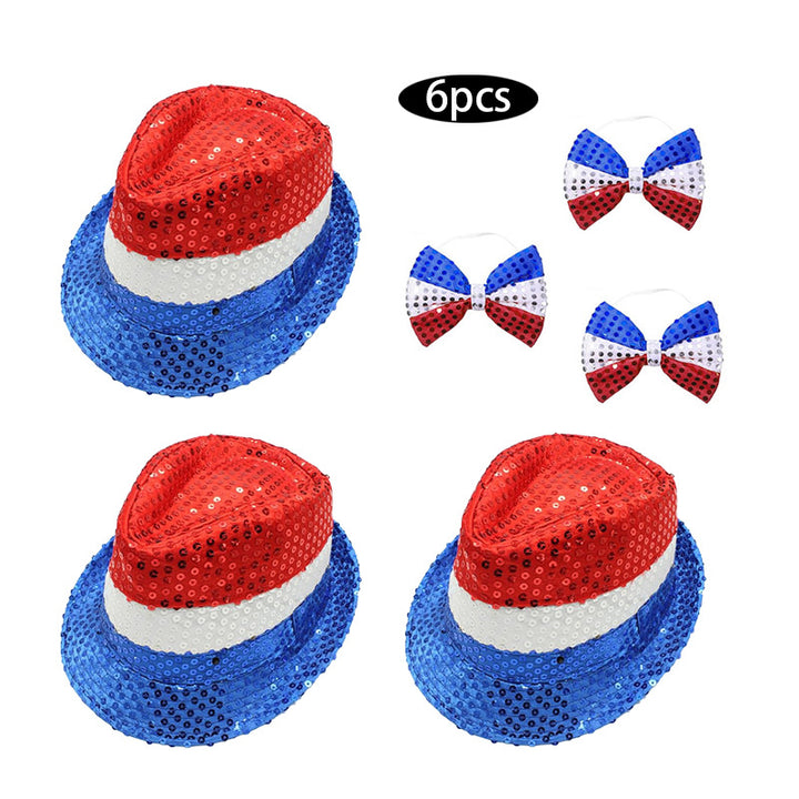 Ladies glittering sequined bow hair clip with metal clip and fabric back Bowlift