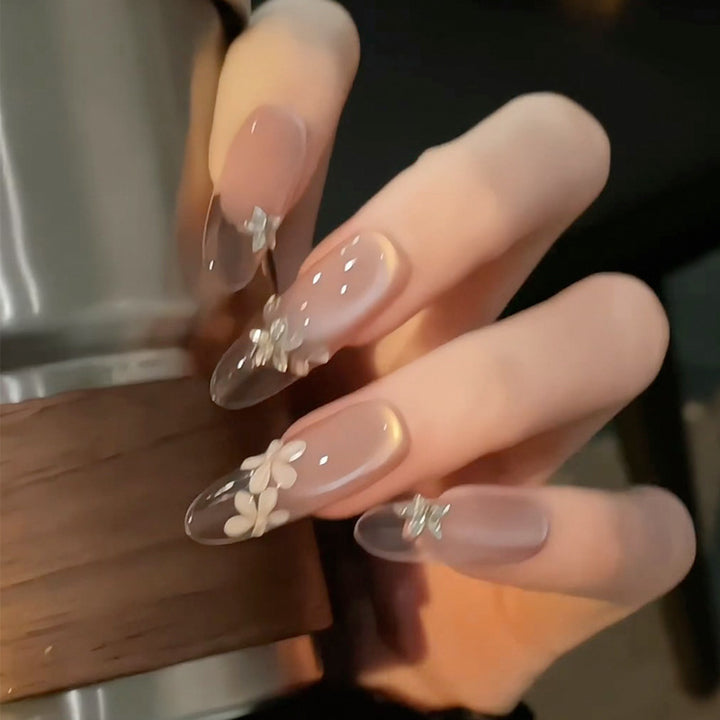 Artistic Floral Press-On Nails Bowlift 1789389434