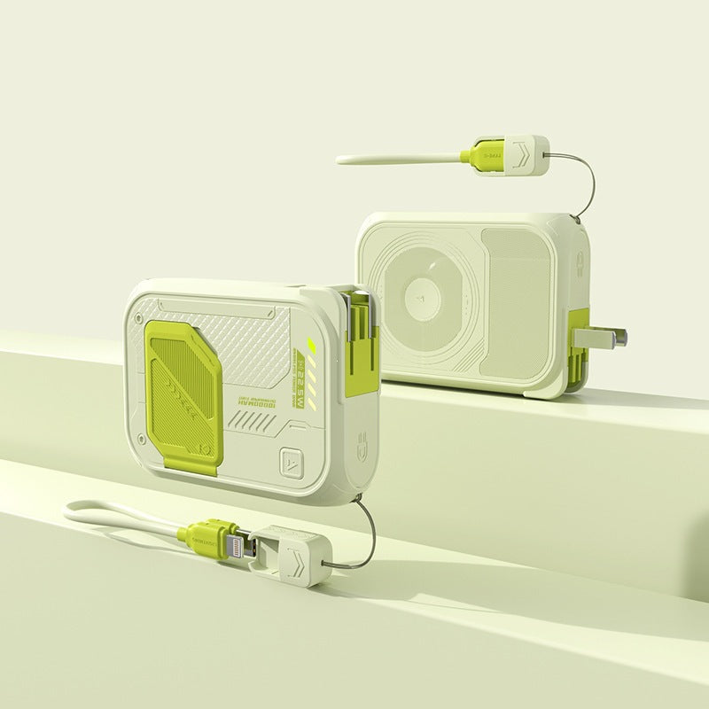 Multifunctional power bank with integrated charging cable and outstanding fast charging function Bowlift