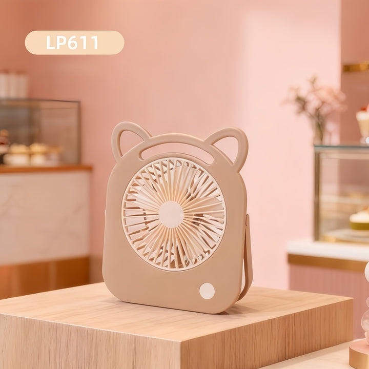 Women's Portable Mini Fan with Cute Design Bowlift