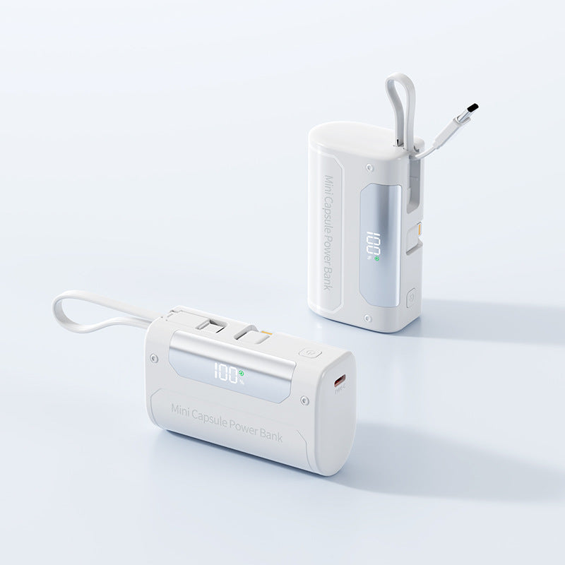 Compact Mini Power Bank with Digital LED Display Bowlift