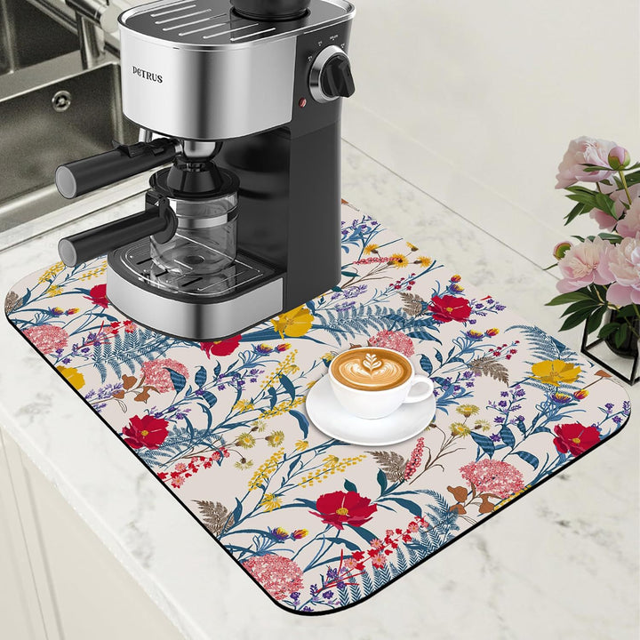 Flower Motiv Kitchen Placemat