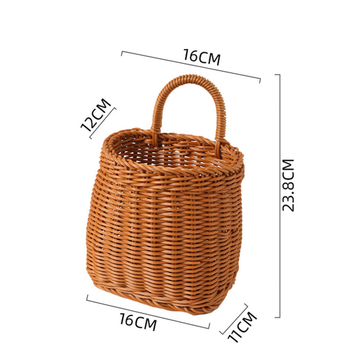 Women's Handwoven Basket with Practical Carry Handle Bowlift