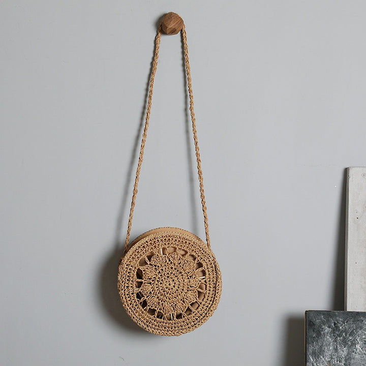 Round Macrame Crossbody Bag Bowlift