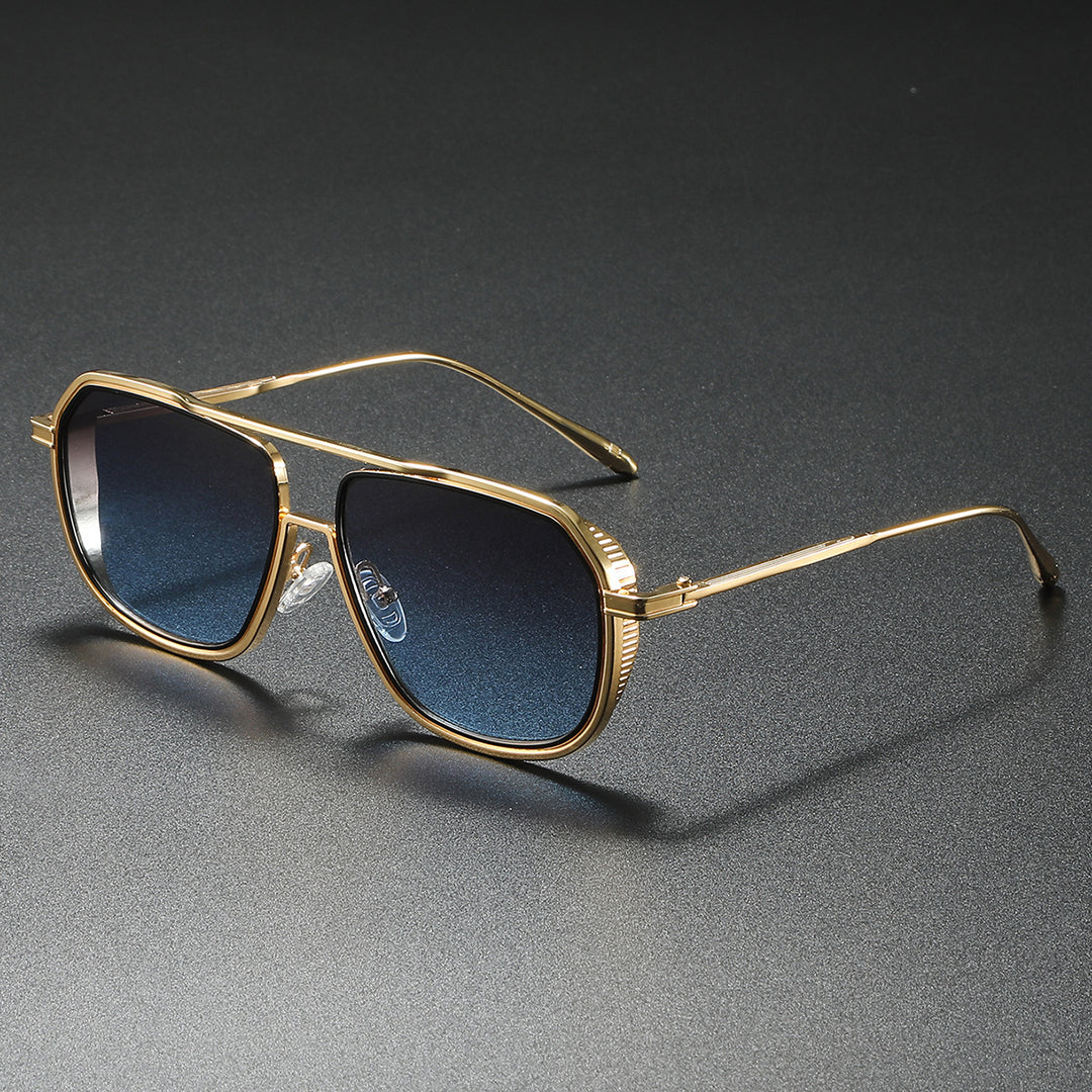 Women's Elegant Sunglasses with Angular Metal Frame Bowlift