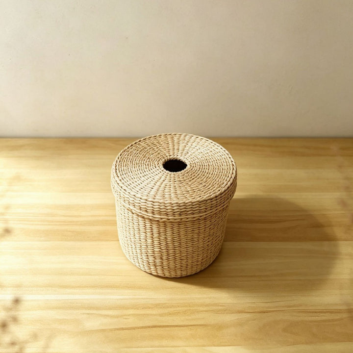 Decorative Woven Tissue Box Cover Bowlift