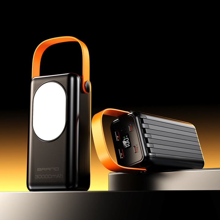 High-performance power bank with integrated LED light and digital display Bowlift
