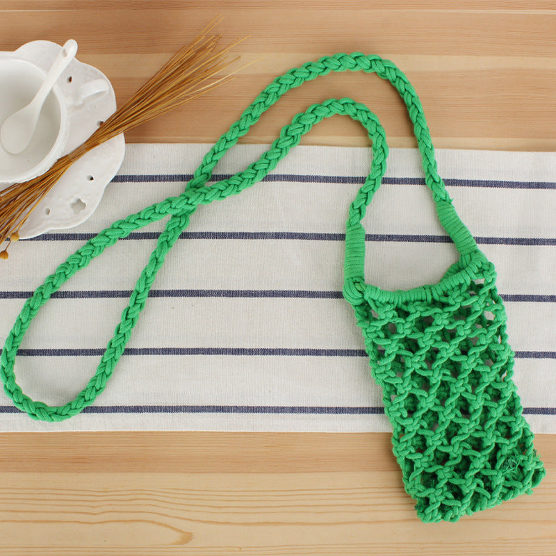 Macramé Shoulder Bag in Creative Net Design Bowlift