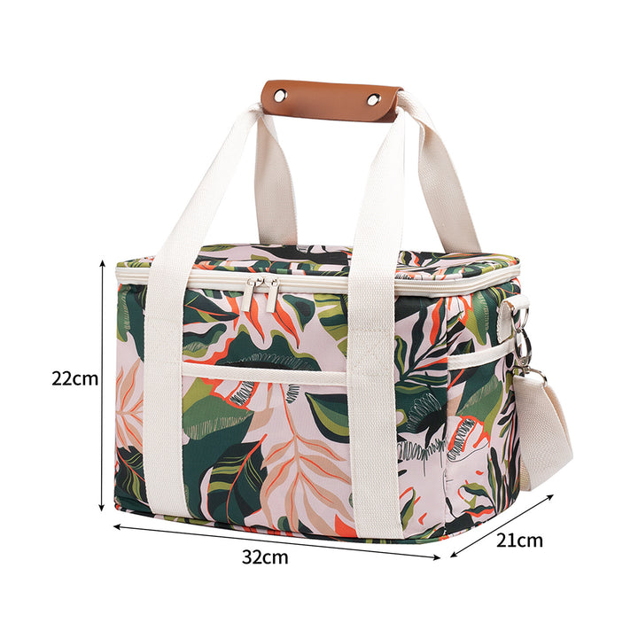 Insulated Floral Design Lunch Cooler Bag
