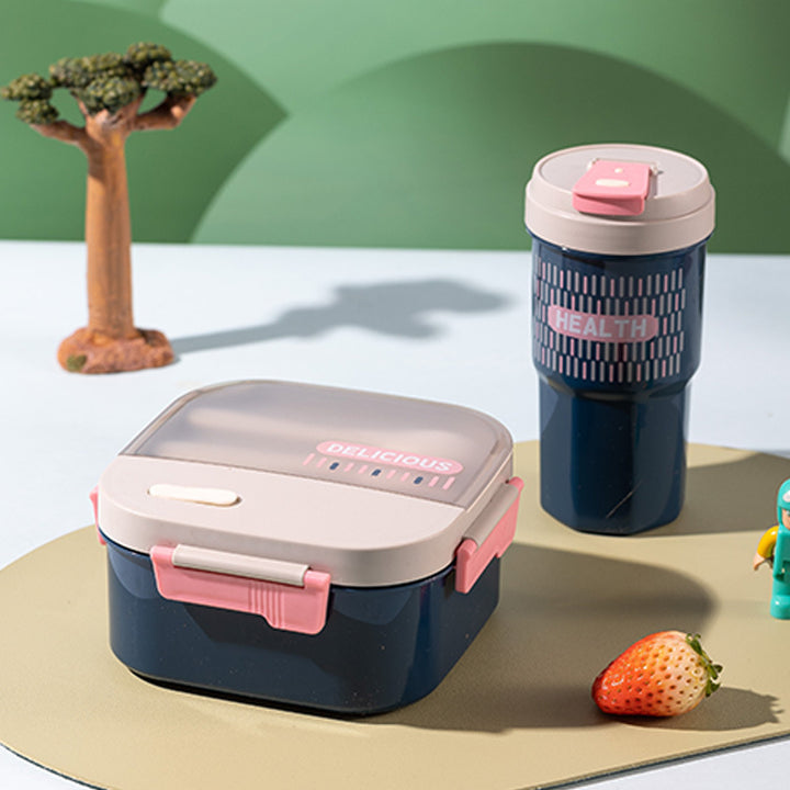 Versatile Leak-Proof Lunch Box with Utensils