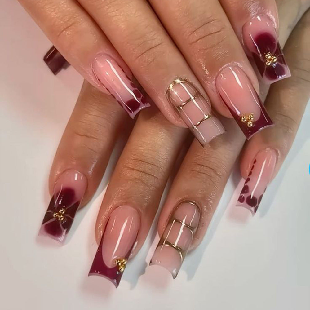 Elegant Decorative Press-On Nails Bowlift