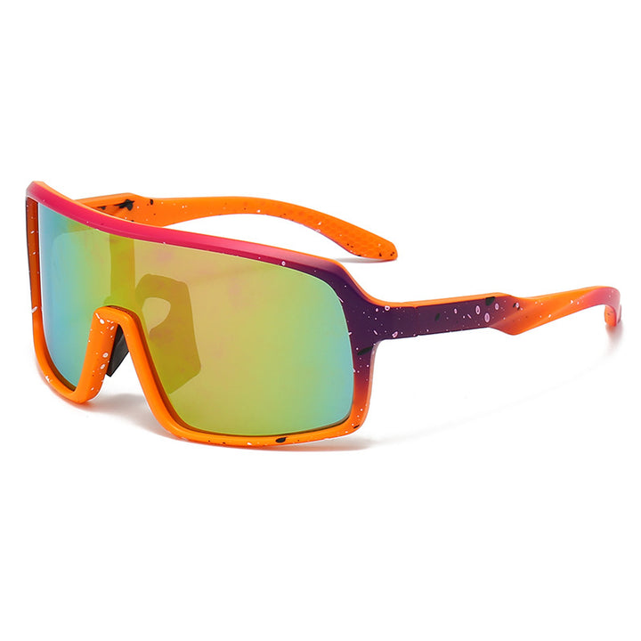 Ladies fashionable sunglasses in a futuristic design with large lenses Bowlift