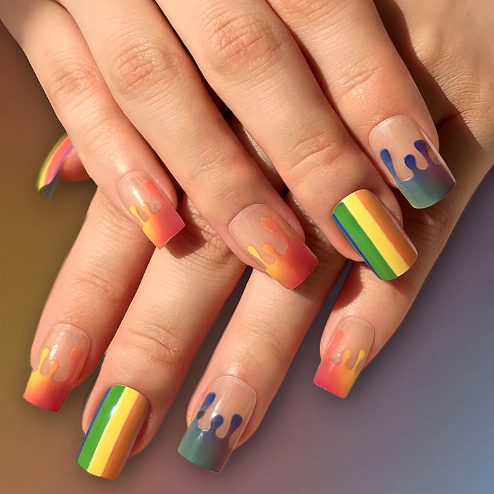 Artistic Ombre Press-On Nail Set Bowlift