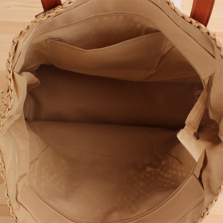 Hand-knotted tote bag made of high-quality natural material Bowlift