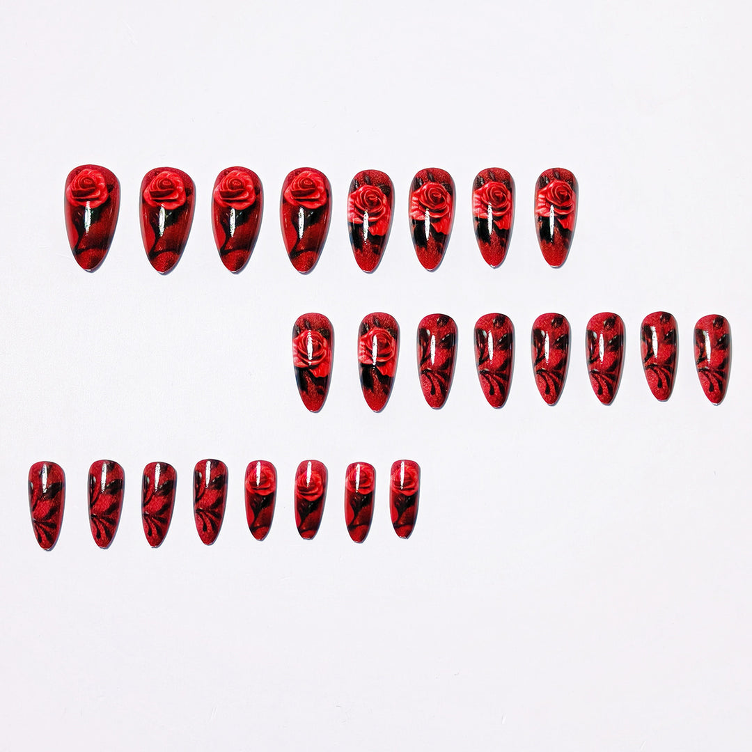 Elegant Floral Design Nail Art Bowlift