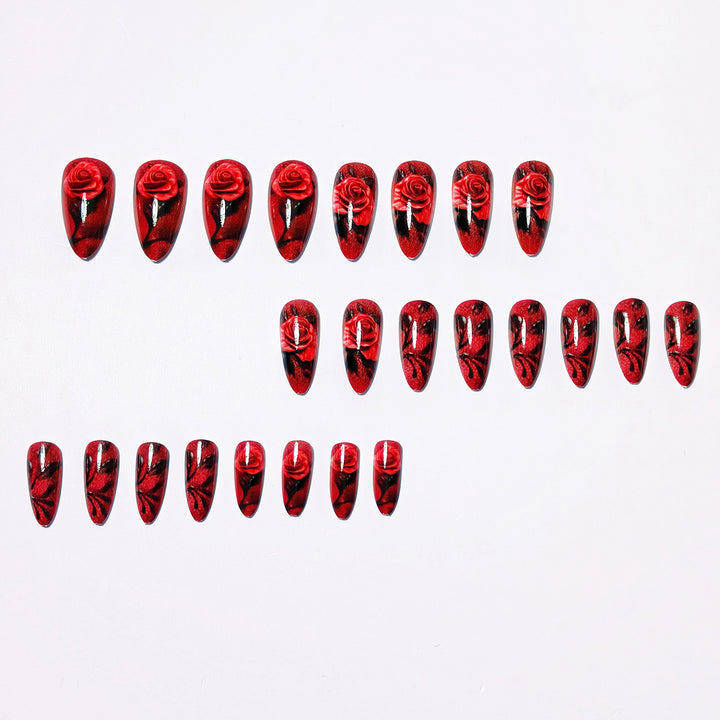 Elegant Floral Design Nail Art Bowlift