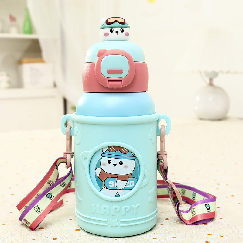 Ladies Insulated Drinking Bottle with Practical Carrying System Bowlift