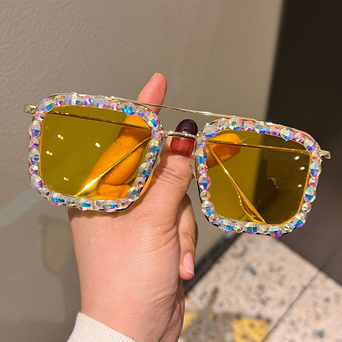 Women's Exclusive Sunglasses with Crystal Accents Bowlift