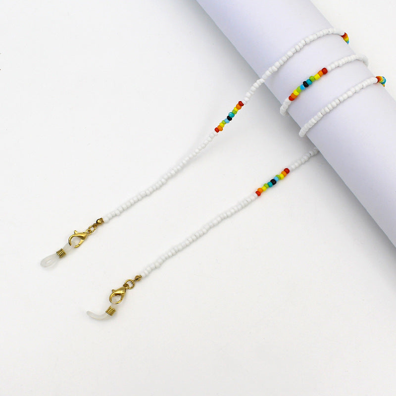 Colorful Beaded Eyewear Holder Chain Bowlift