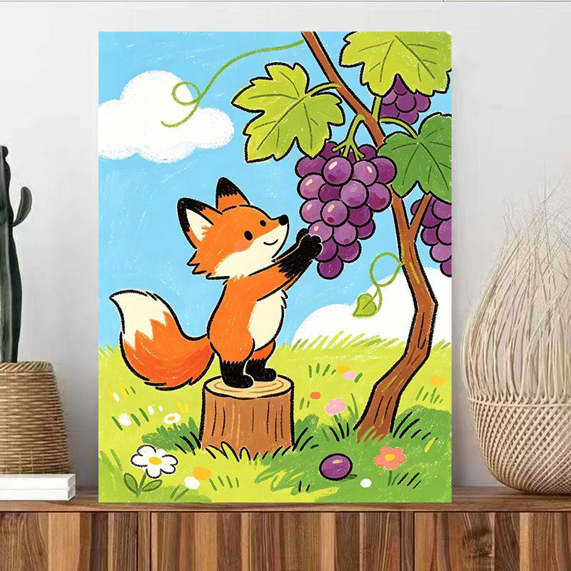 Cute Animal Illustration Wall Art Bowlift