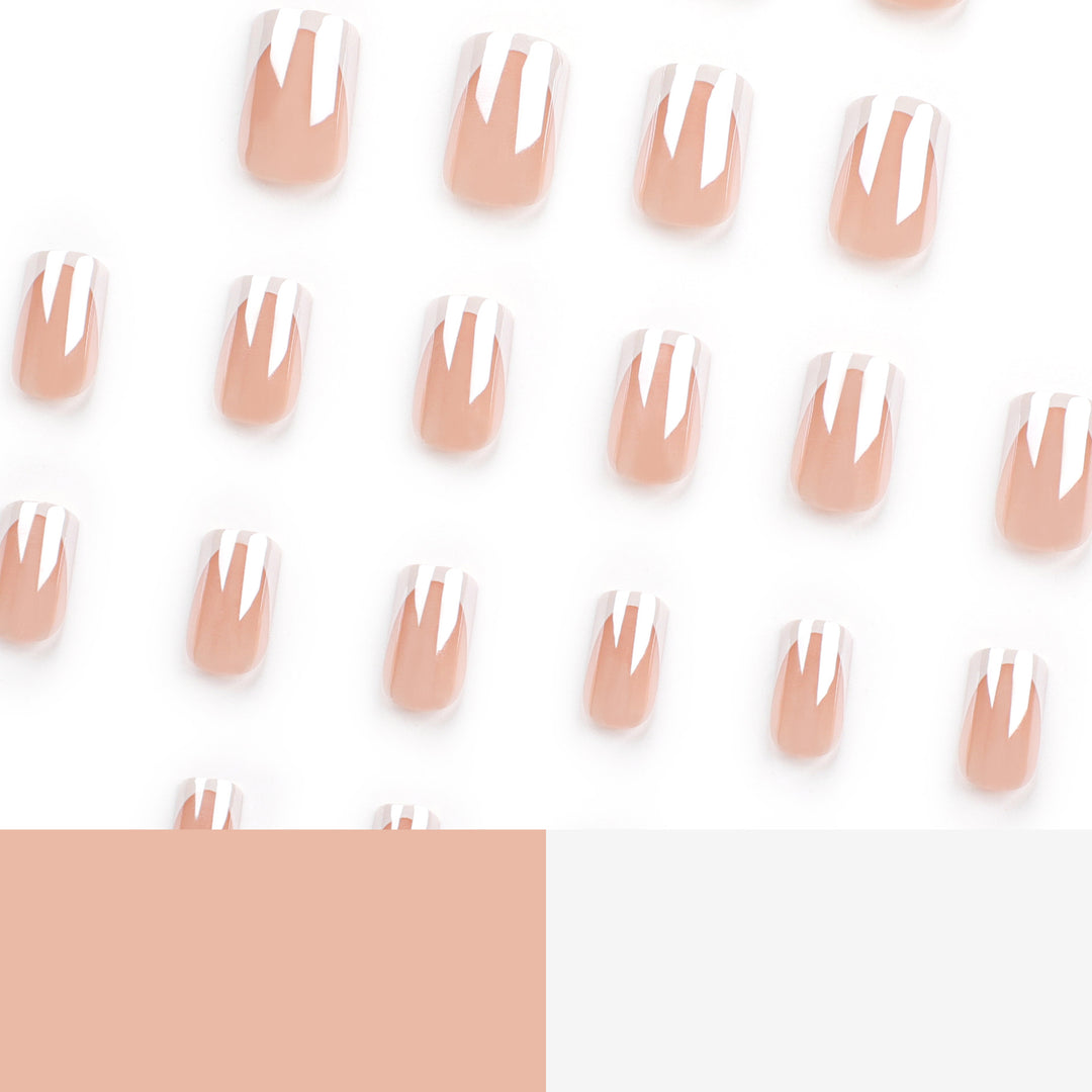 Elegant Nail Art with French Tip Molding Bowlift