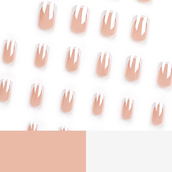 Elegant Nail Art with French Tip Molding Bowlift