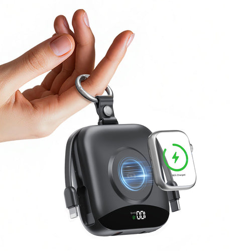Portable Wireless Charger with Integrated Power Bank Bowlift