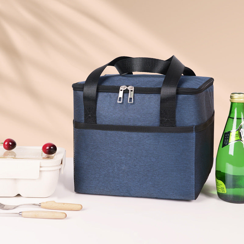 Insulated cooler bag with double-protected zipper Bowlift