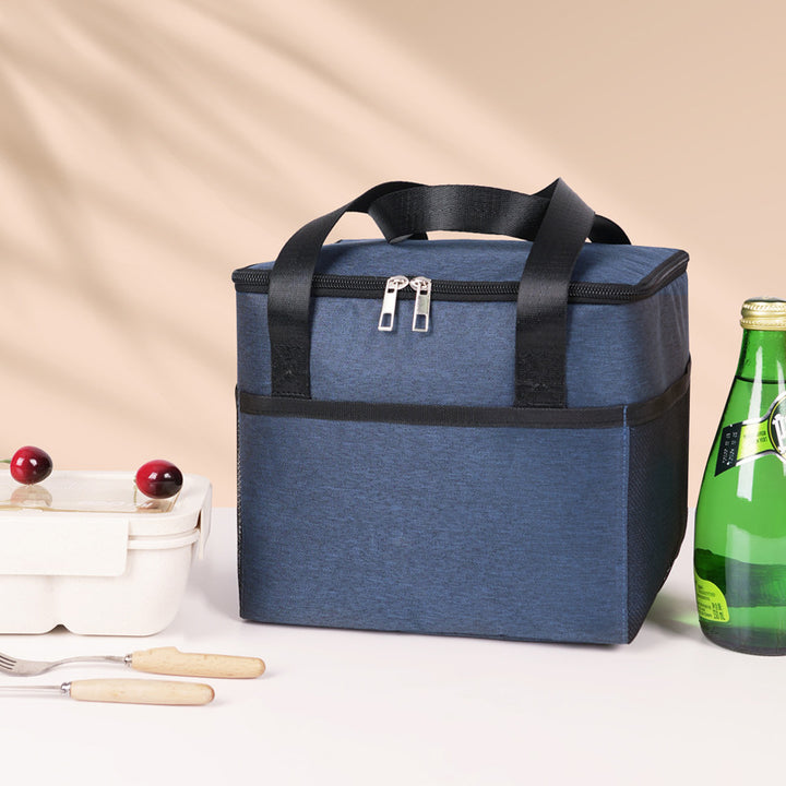 Insulated cooler bag with double-protected zipper Bowlift