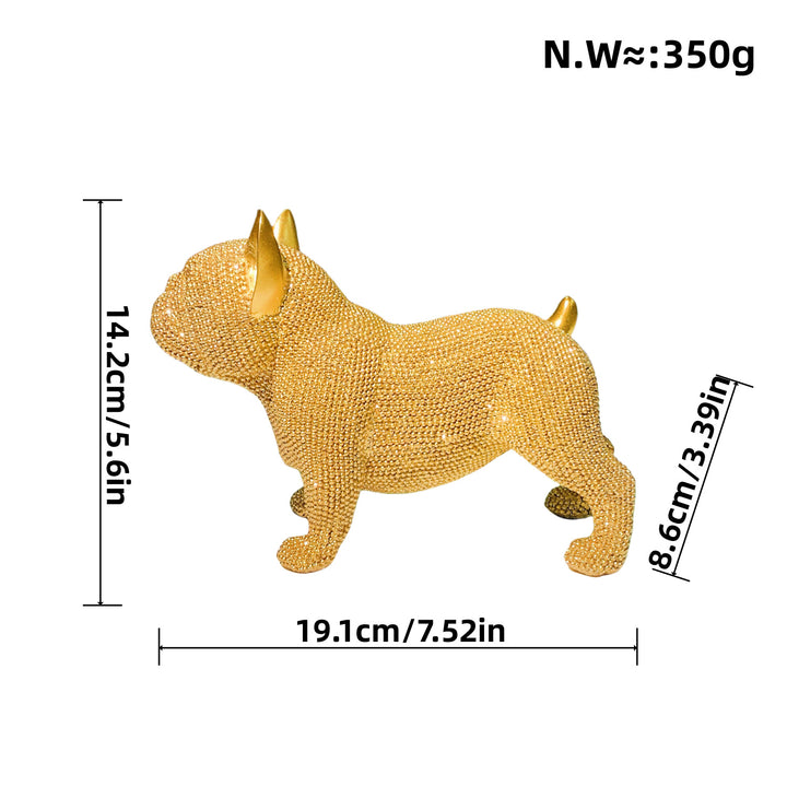 Shiny Bulldog Sculpture Bowlift