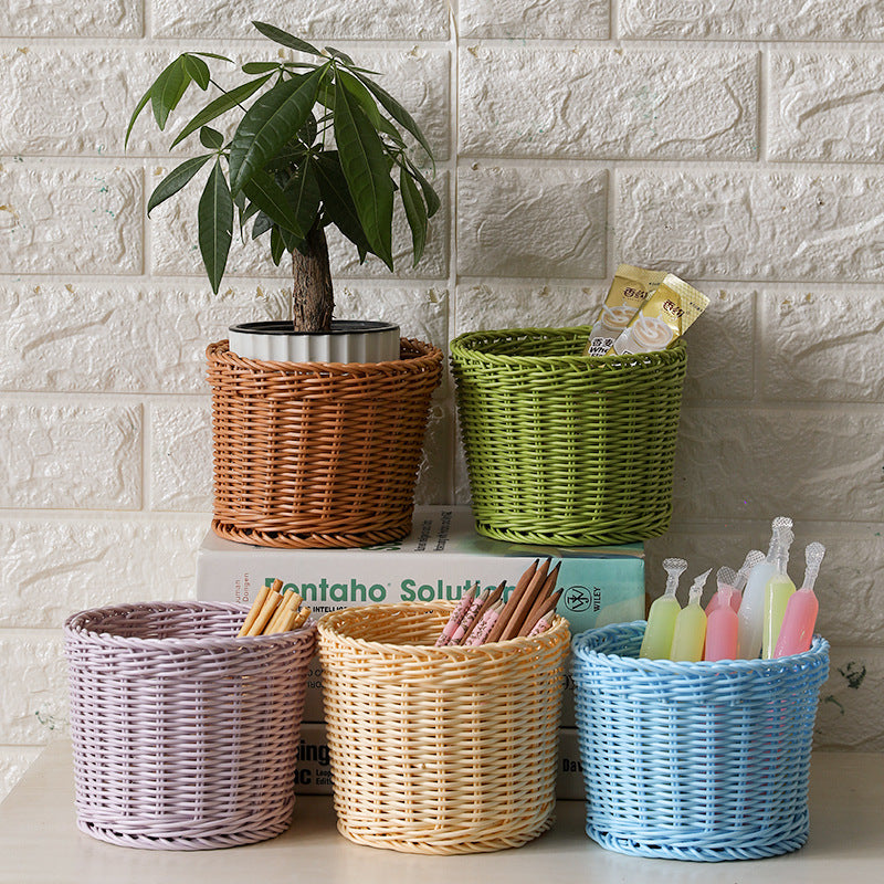 Unisex Round Storage Bowl made of woven material Bowlift