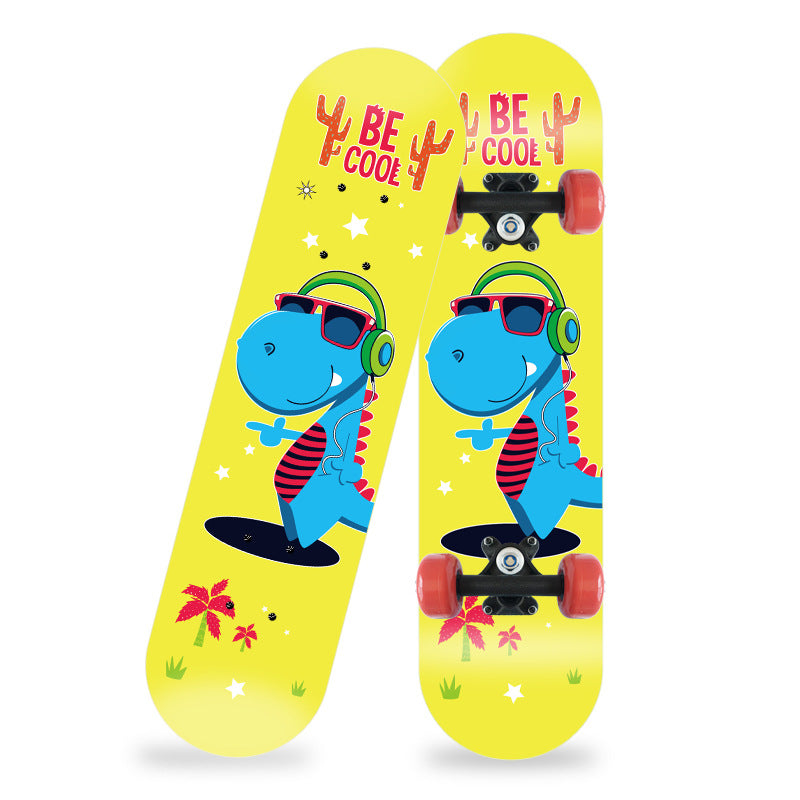 Cartoon-Inspired Mini Skateboard Bowlift