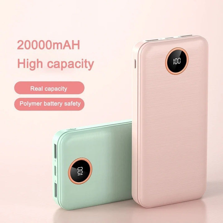 Portable power bank with intelligent fast charging and digital display Bowlift