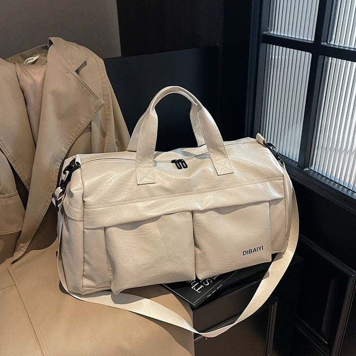 Stylish Leather Sports Duffle Bag