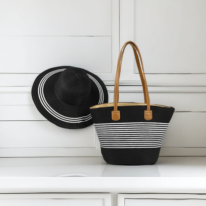 Beach bag with colorful stripes Bowlift