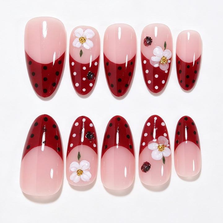 Elegant Floral Nail Art Design Bowlift