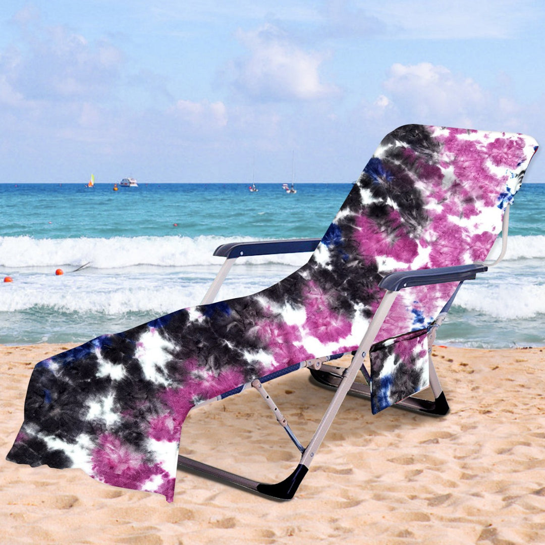 Lounge chair cushion with artistic TIE-DYE design Bowlift