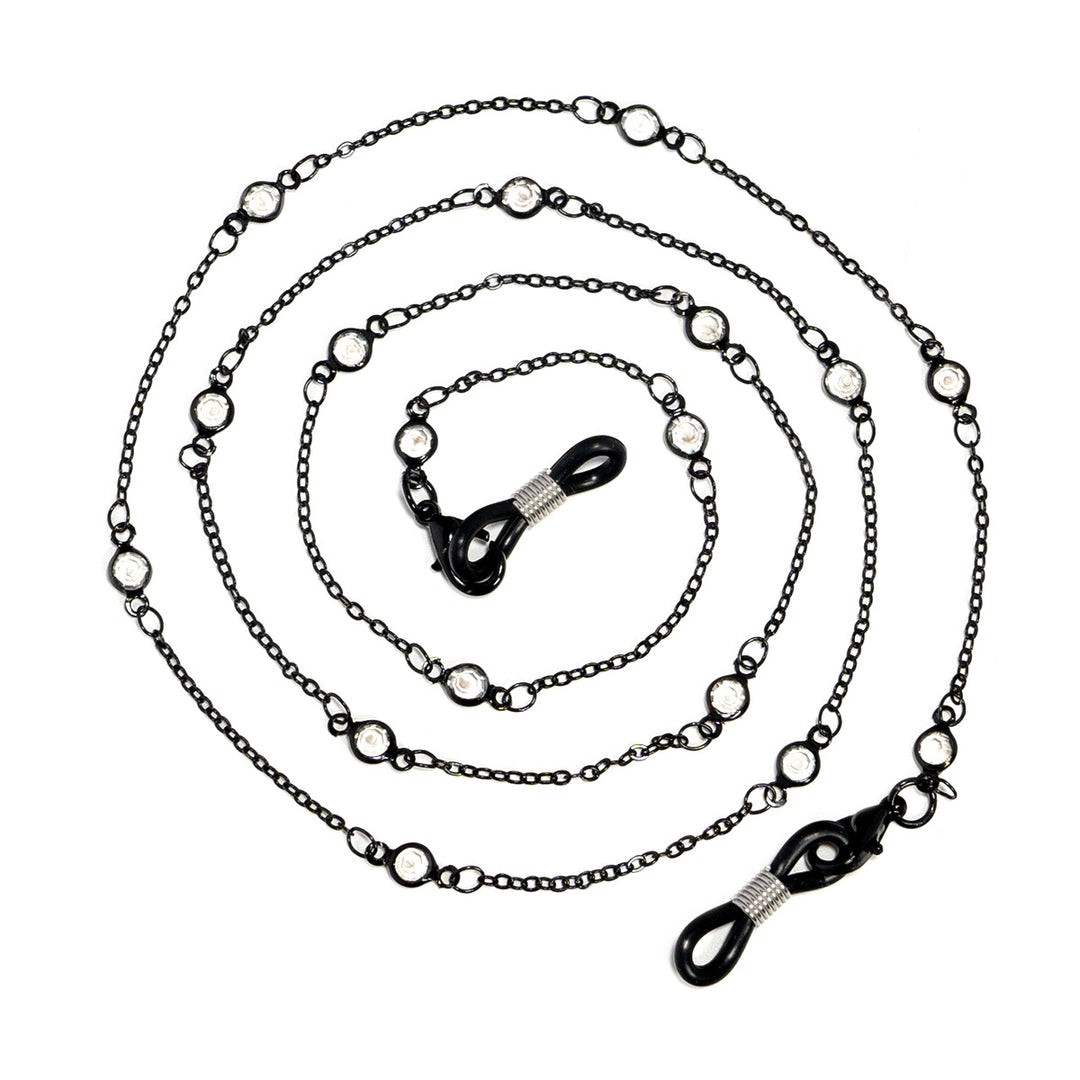 Elegant Rhinestone Glasses Chain Bowlift