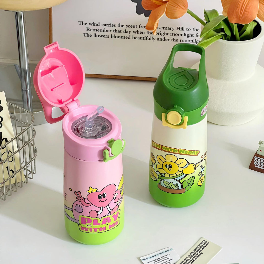 Women Kids Water Bottle with Child-Friendly Design Bowlift