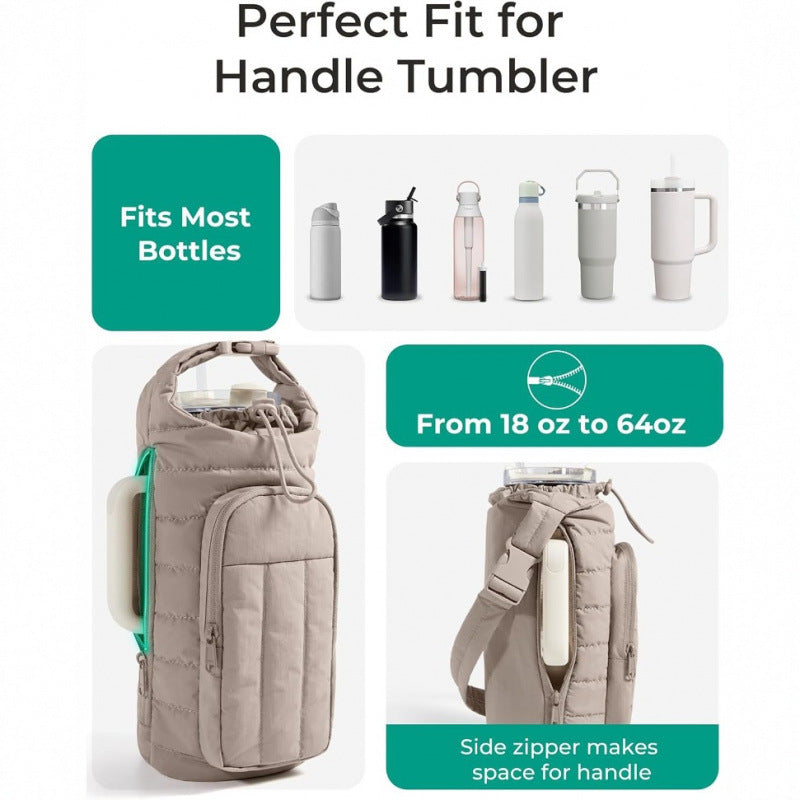 Insulated Water Bottle Carry Bag Bowlift