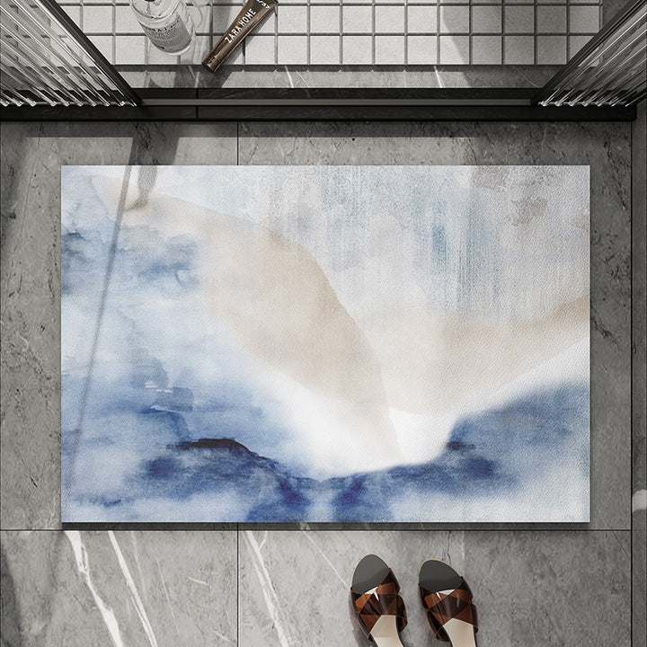 Artistic Watercolor Bath Mat Bowlift